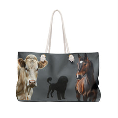 Farm Animal Weekender Bag - Perfect for Animal Lovers & Weekend Getaways