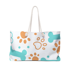 Pet Lover's Weekender Bag, Perfect for Dog Lovers, Travel, Gym, Beach, Stylish Dog Print Tote, Pet-Themed Gift