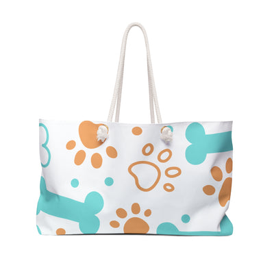 Pet Lover's Weekender Bag, Perfect for Dog Lovers, Travel, Gym, Beach, Stylish Dog Print Tote, Pet-Themed Gift