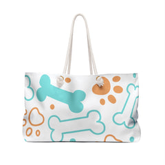 Pet Lover's Weekender Bag, Perfect for Dog Lovers, Travel, Gym, Beach, Stylish Dog Print Tote, Pet-Themed Gift