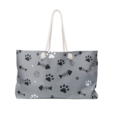Pet Lover's Weekender Bag, Dog or Cat Mom Tote, Cat Lover's Travel Bag, Animal Print Carry-All, Weekend Getaway Bag