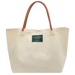 Simple Western Style Casual Canvas Shoulder Bag