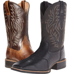 Vintage High Embroidery Western Cowboy Boots